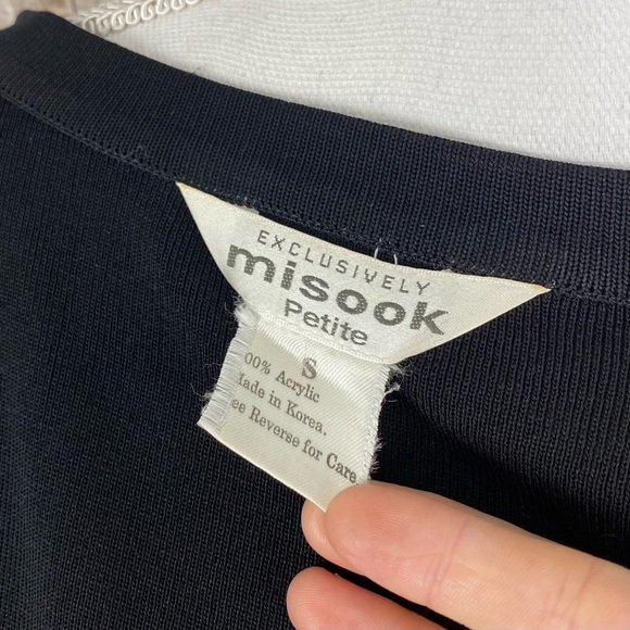 Exclusively Misook PS Open Front Cardigan Sweater - Picture 7 of 7
